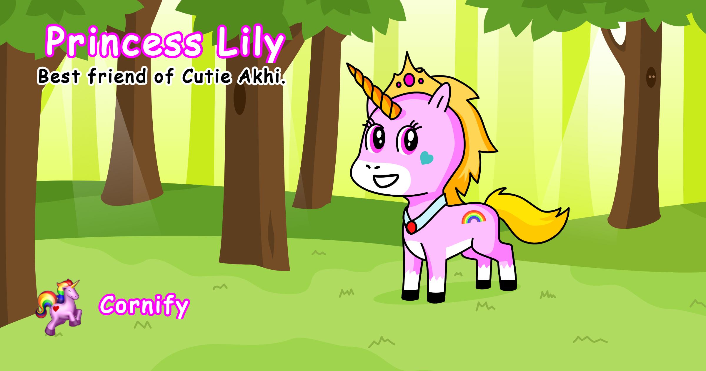 Princess Lily the unicorn