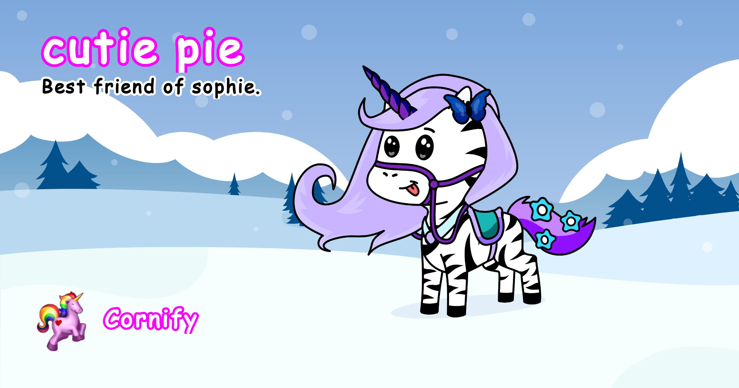 cutie pie the unicorn