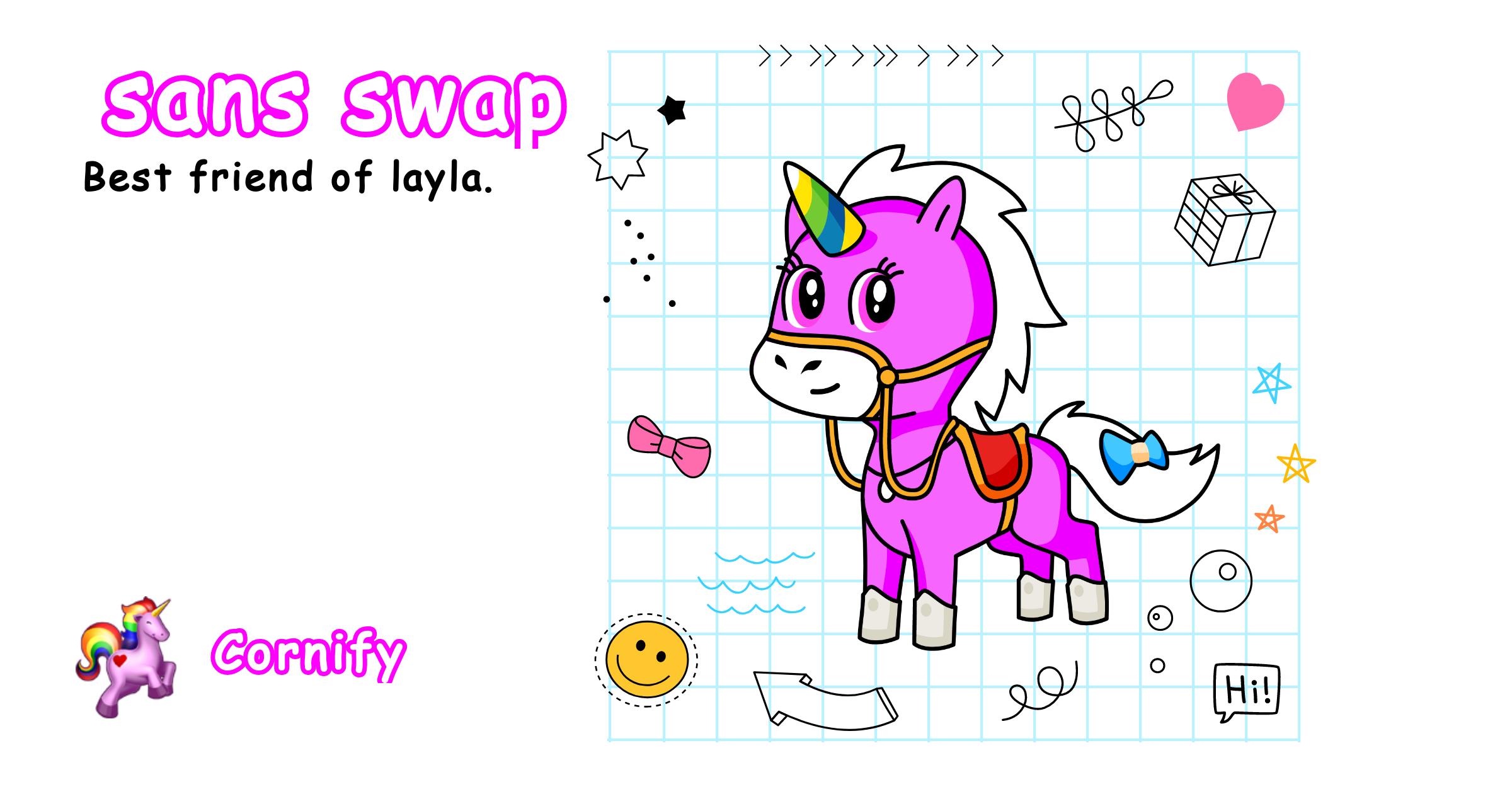 sans swap the unicorn